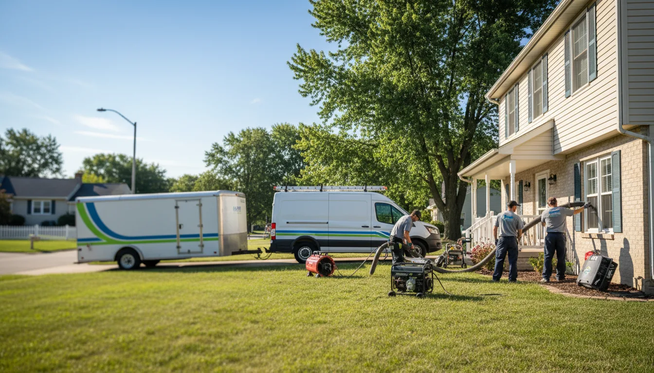 Flooded Basement Restoration And Cleanup With Repair in Wabash, AR near me